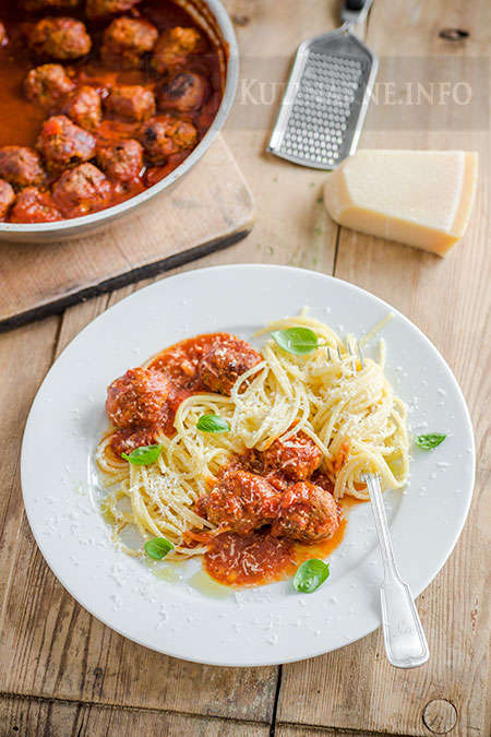 Klasyczne spaghetti z klopsikami