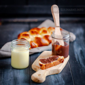 Krem do smarowania z białej i ciemnej czekolady